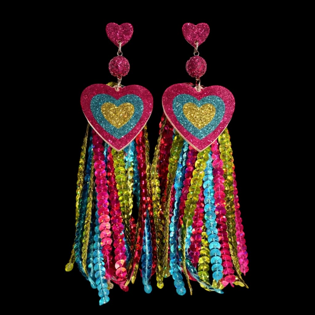 Brinco Coração Carnavalesco