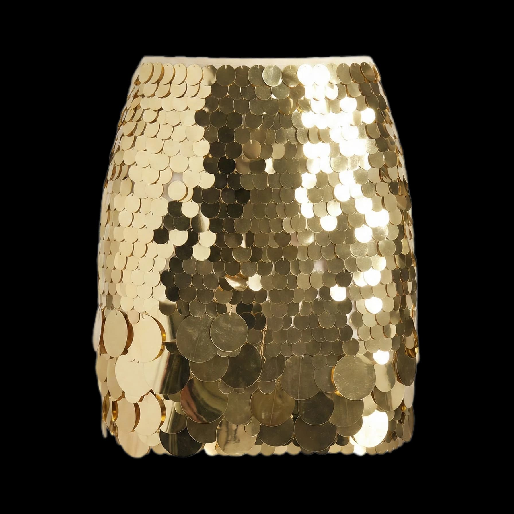 Saia Com Paetês Grandes Premium