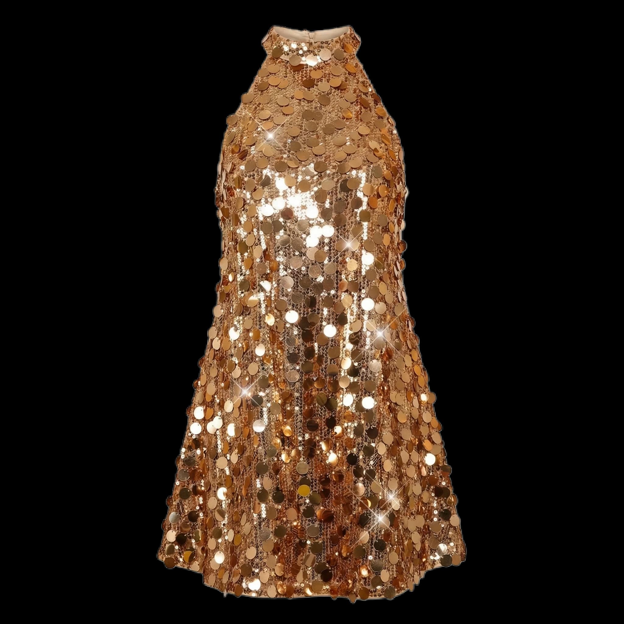 Vestido Dourado Golden Shower