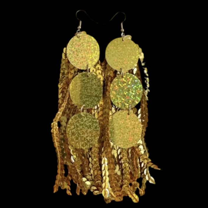 Brinco Brilho De Lantejoulas