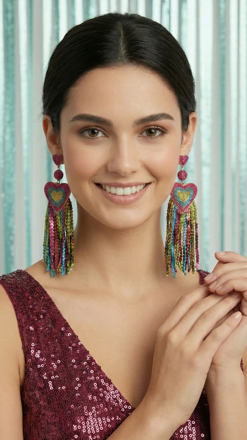 Brinco Coração Carnavalesco